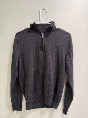 Apt. 9 Women's Charcoal Grey Half-Zip Sweater